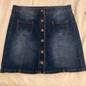 Red Camel denim mini skirt